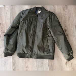 Olive Green Bomber Jacket for Men